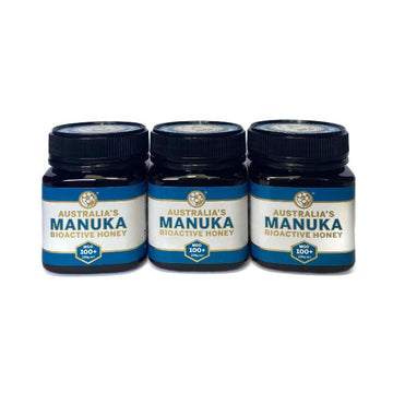 Triple pack of Australia's Manuka Bioactive Honey MGO100 +