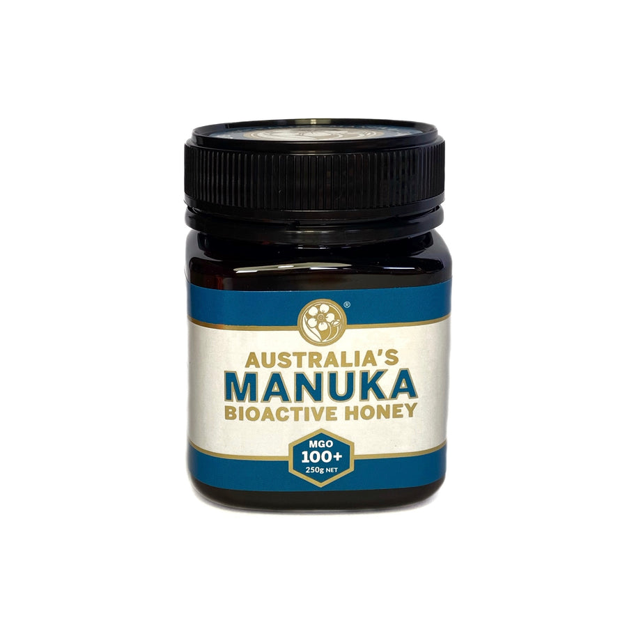 250g jar of Australia's Manuka bioactive honey MGO100+