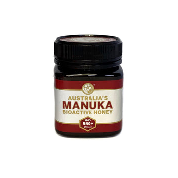 250g jar of Australia's Manuka bioactive honey with MGO550+