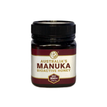 250g jar of Australia's Manuka bioactive honey MGO850+